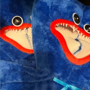 Blue and Red Plush Monster Costume